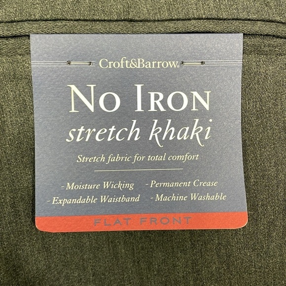 Croft & Barrow Classic Fit Stretch Khaki - Picture 4 of 8